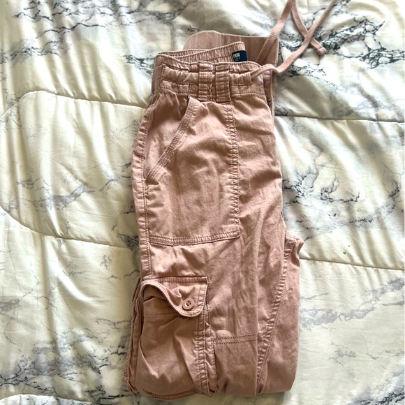 pink cargos hollister denim - Picture 1 of 3